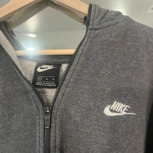 Nike Gray Zip-Up Hoodie